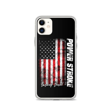 Powerstroke Power Stroke American Flag Protective Phone Case - Fits iPhone-In-iPhone 11-From Aggressive Thread